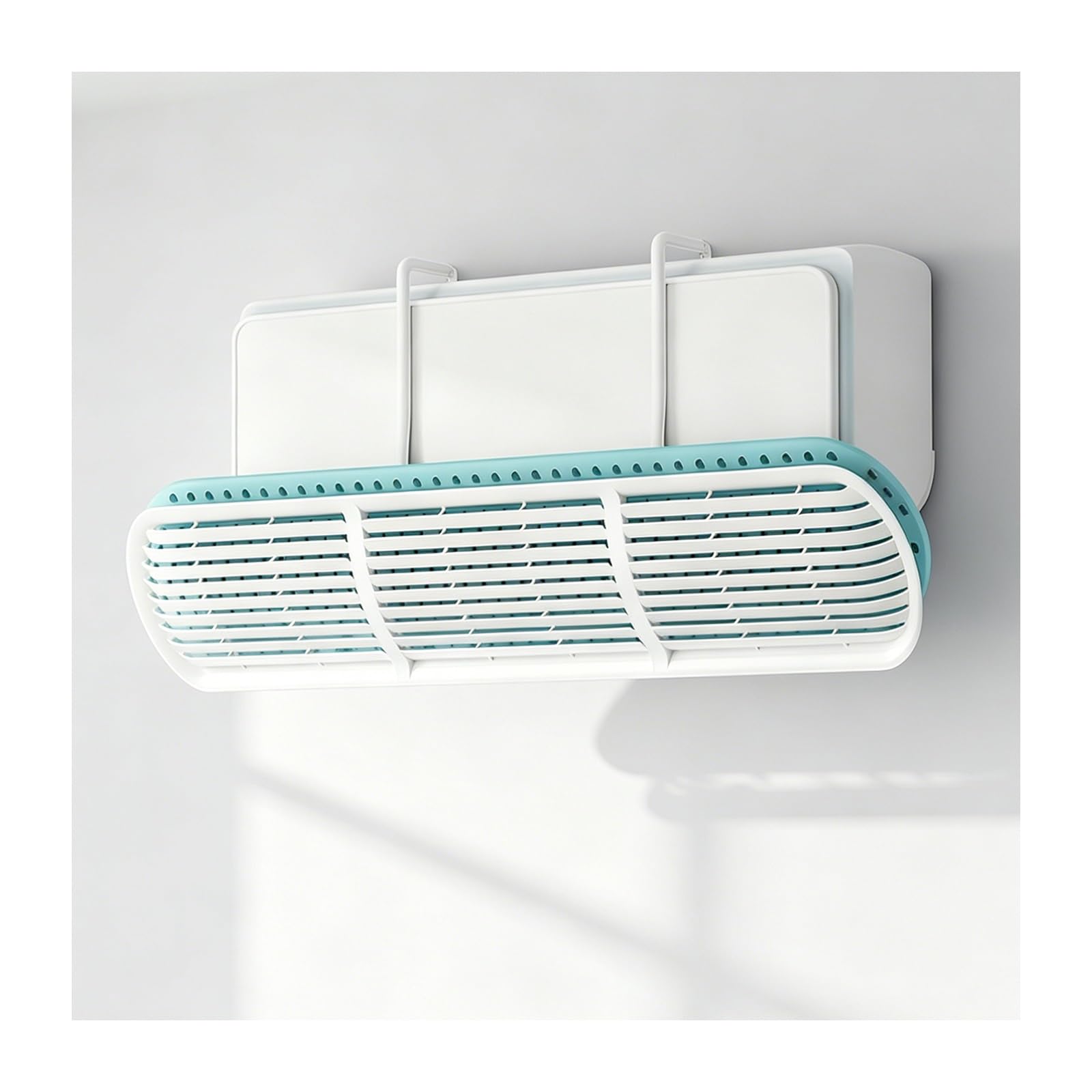 HBOOMOEM Window Ac Air Flow Redirector, Universal Mini Split Wind Baffle, Prevents Direct Airflow; Features an Adjustable Bracket and a Rotatable Deflector Panel.(Purification B version)
