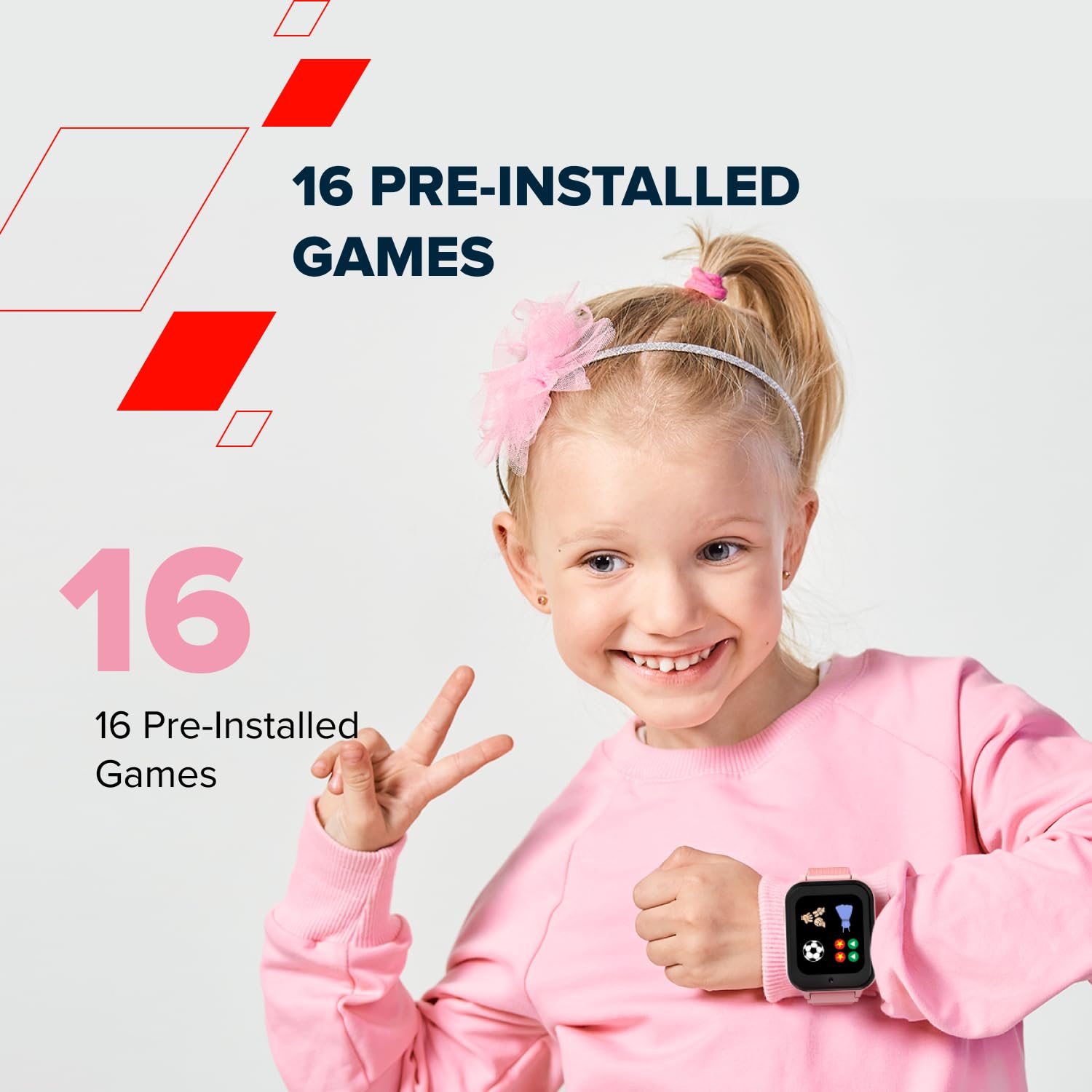 CANYON Alfie KW-37 Montre Intelligente pour Enfant avec écran IPS de 4,29 cm, Lecteur MP3, 16 Jeux, Appel SOS, Appareil Photo, SMS, Nano SIM, 512 Mo de mémoire, Vert