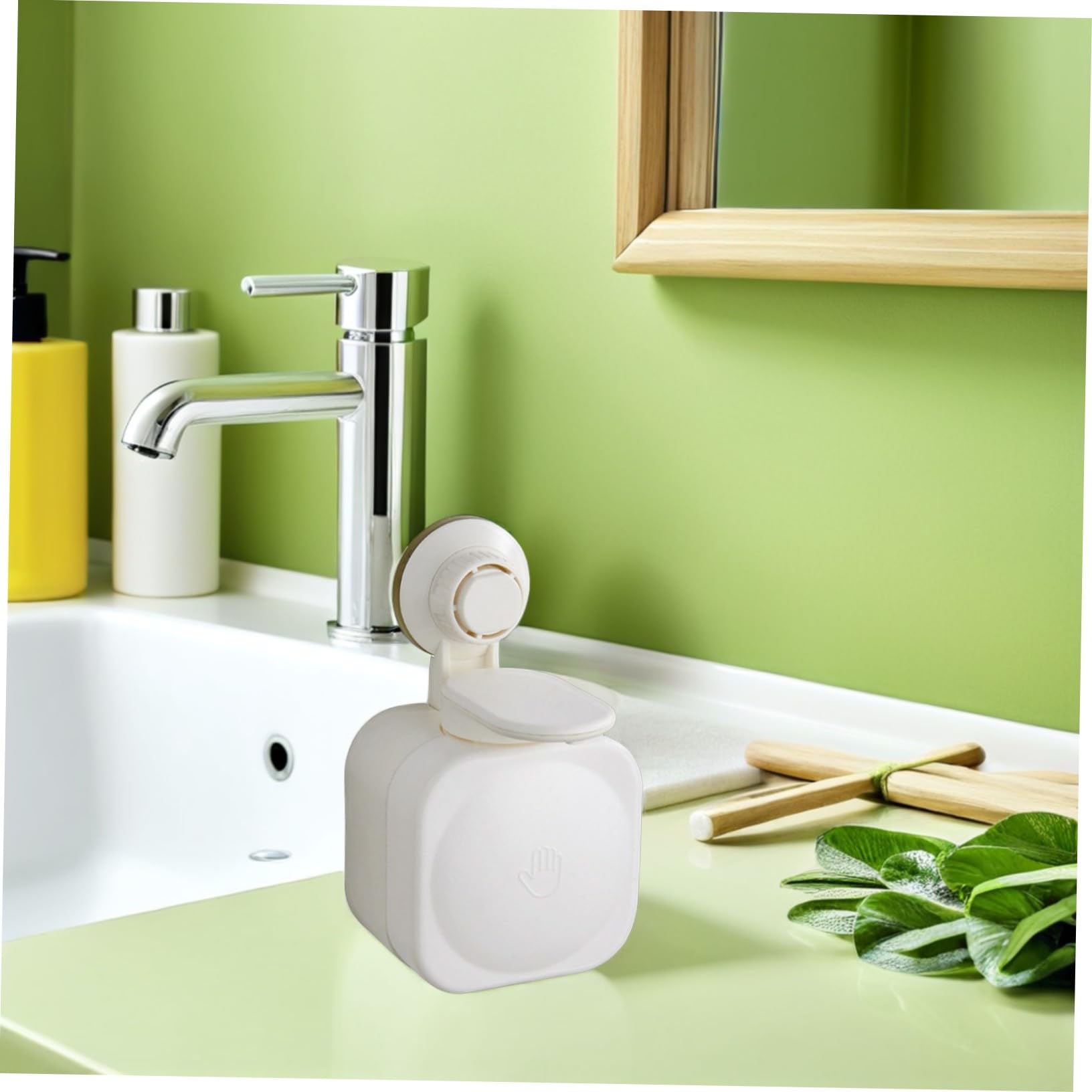 Homoyoyo Dispensador Dispensación Pared para Jabón Baño de Ventosa Abs en Suave Fácil de Presionar y Adecuado para Gel de Ducha y Lociones Hospitales Restaurantes