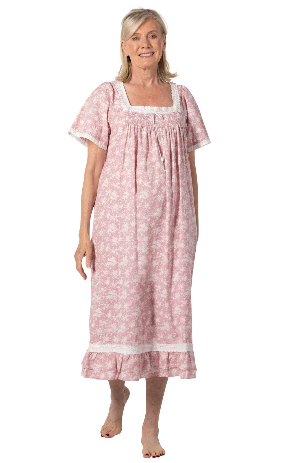 The 1 for U Ladies Nightgowns - Vintage Nightgowns for Women, Evelyn 100% Cotton Gown