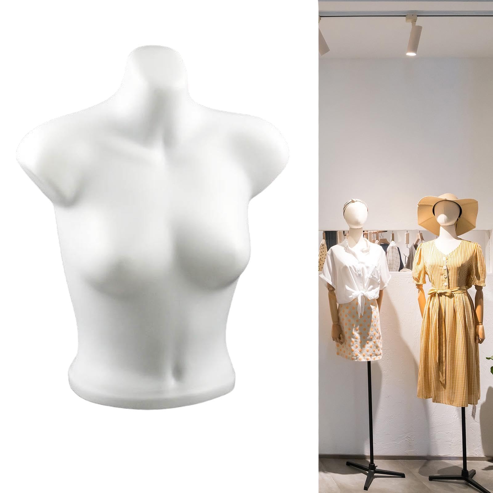 Perfeclan Weibliche Schaufensterpuppe Torso Frauen Körperform BH Display Unterwäsche Displayständer