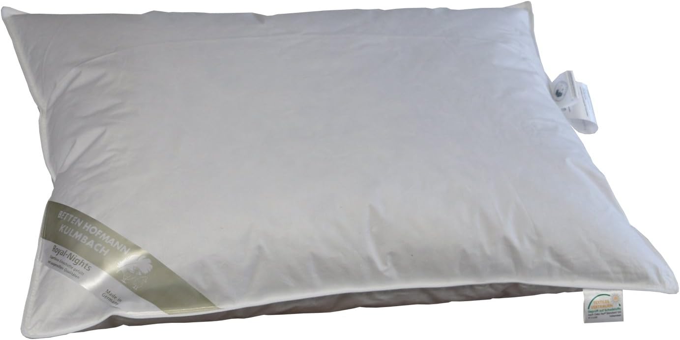 Betten Hofmann Children's Down Pillow 40 x 60 cm Medium Unquilted 100% Goose Down 100 g