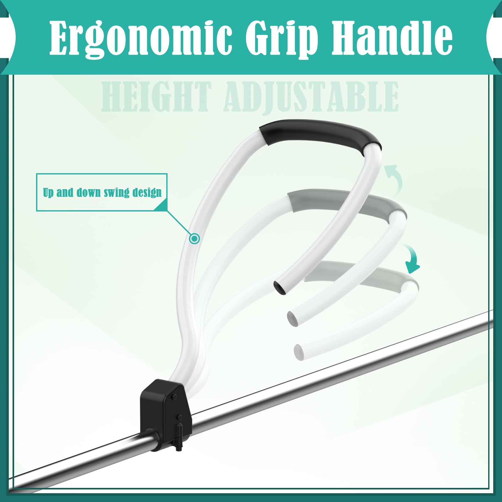 Impugnatura ergonomica per decespugliatori di erbacce, manico per decespugliatore con staffa per decespugliatore, cura del prato, paesaggistica