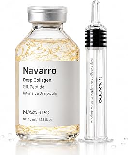 Navarro Peptide Deep Collagen Lifting Ampoule, Advanced Collagen Peptide Lifting Ampoule, Hydrating Anti-Wrinkle Skincare Facial Serum for Smooth-Looking Skin, Glowing Skin