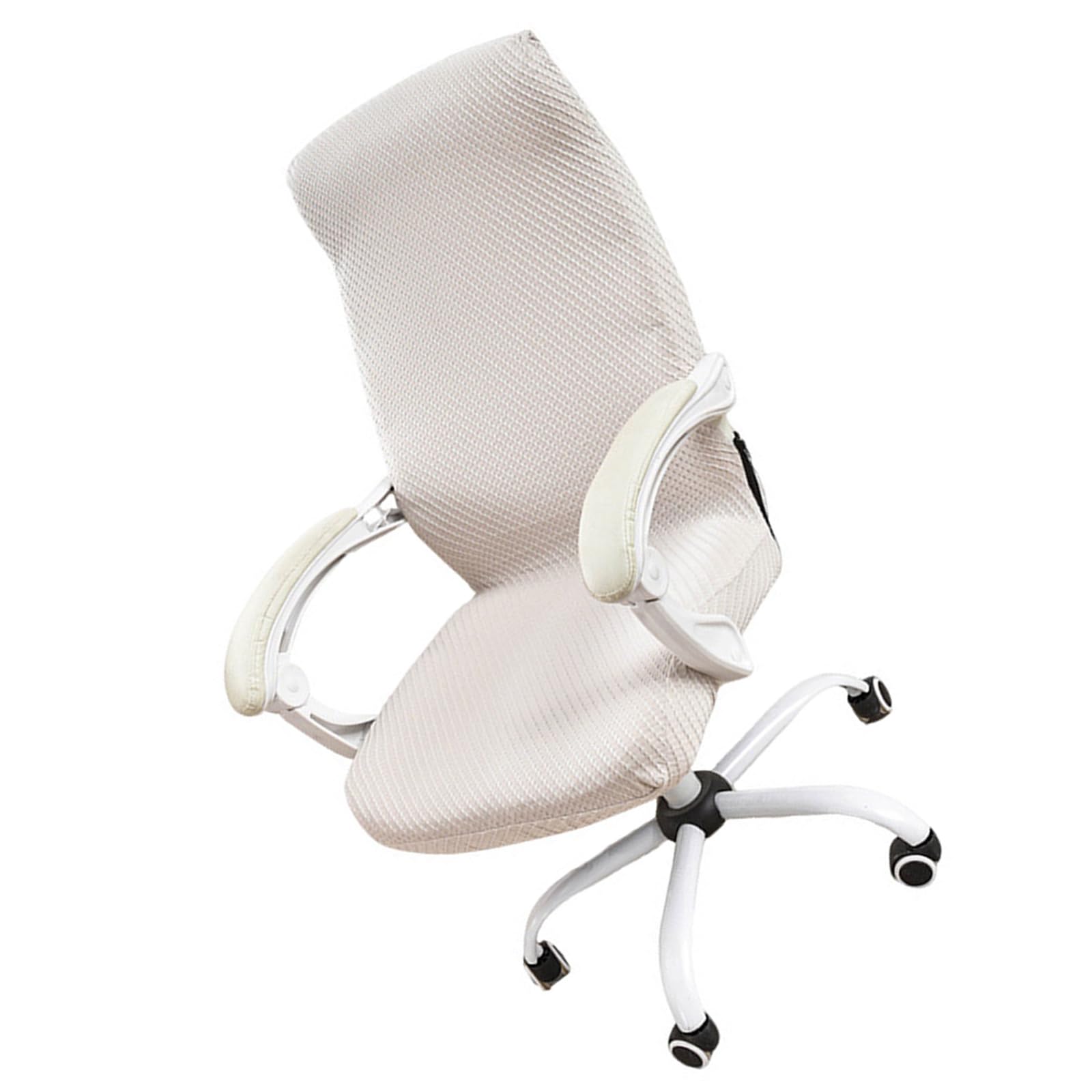 Oxxggkao Nonslip Offices Chair Cover Stretchable Textured Fabric Universals Rotating Chair Slipcover Washable Offices Cover