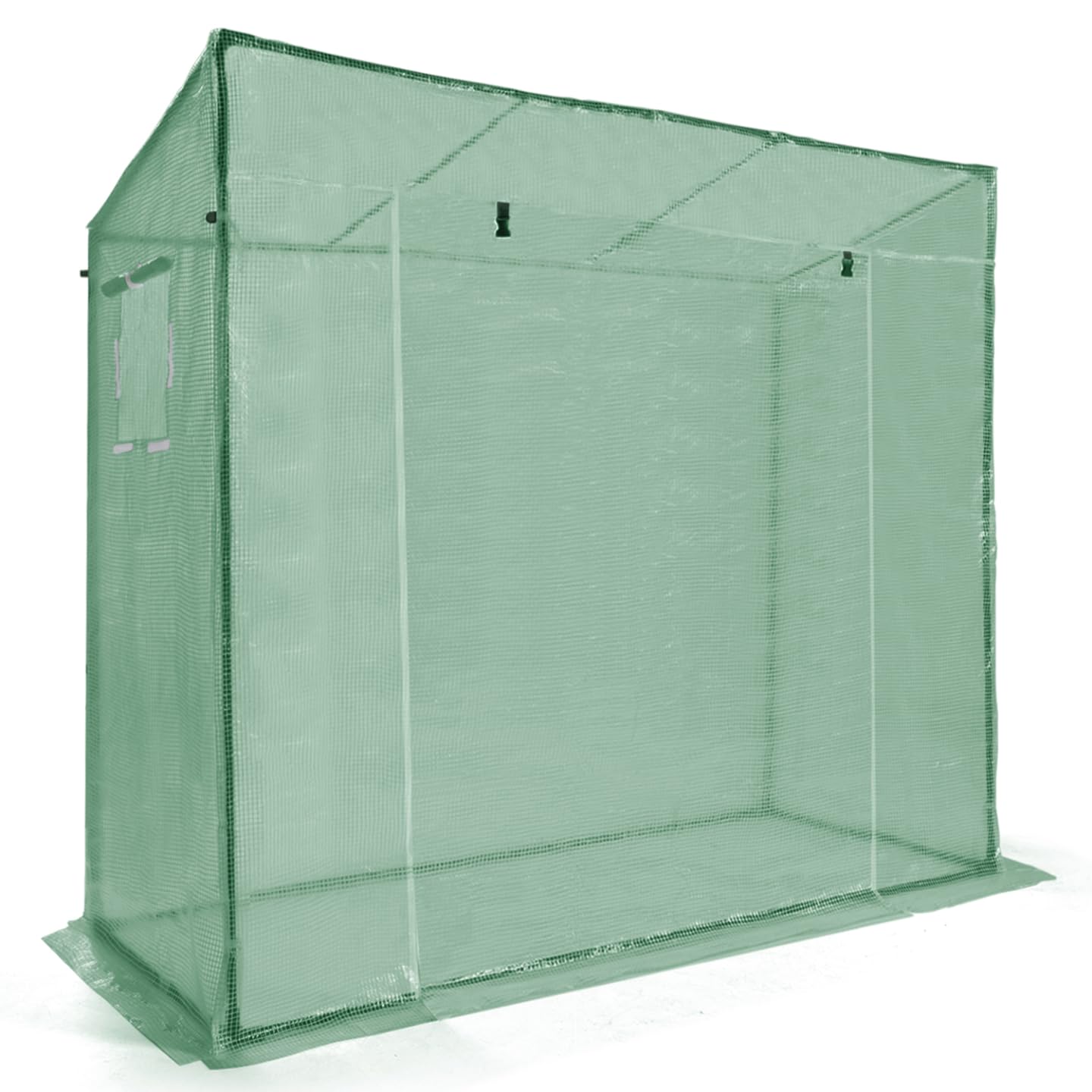 IDMarket - Serre de Jardin Verte Toutes Saisons avec fenêtre et Porte zippée