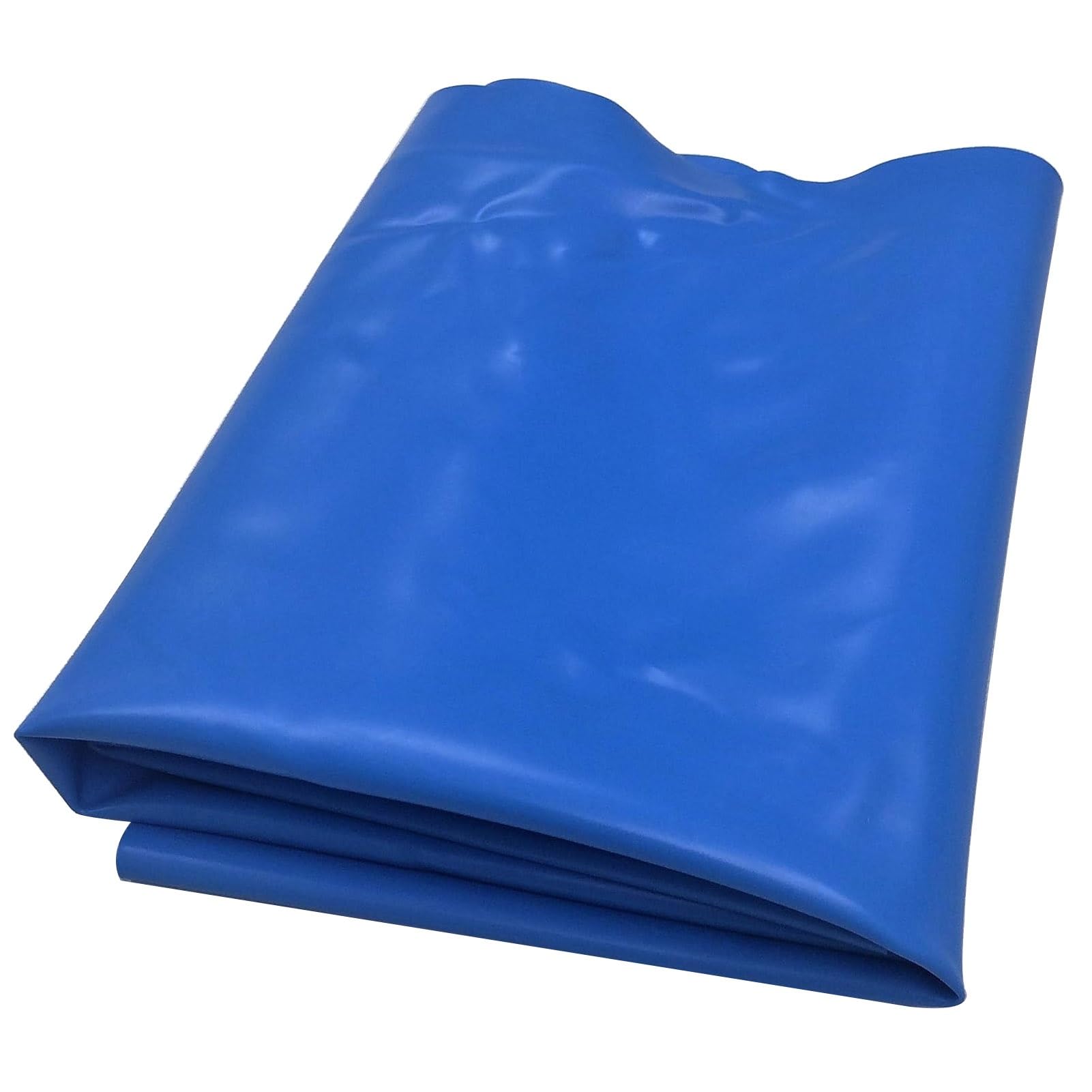 Bâche pour bassin en HDPE bleu 10x12m, bâche plastique renforcée pour grand jardin aquatique