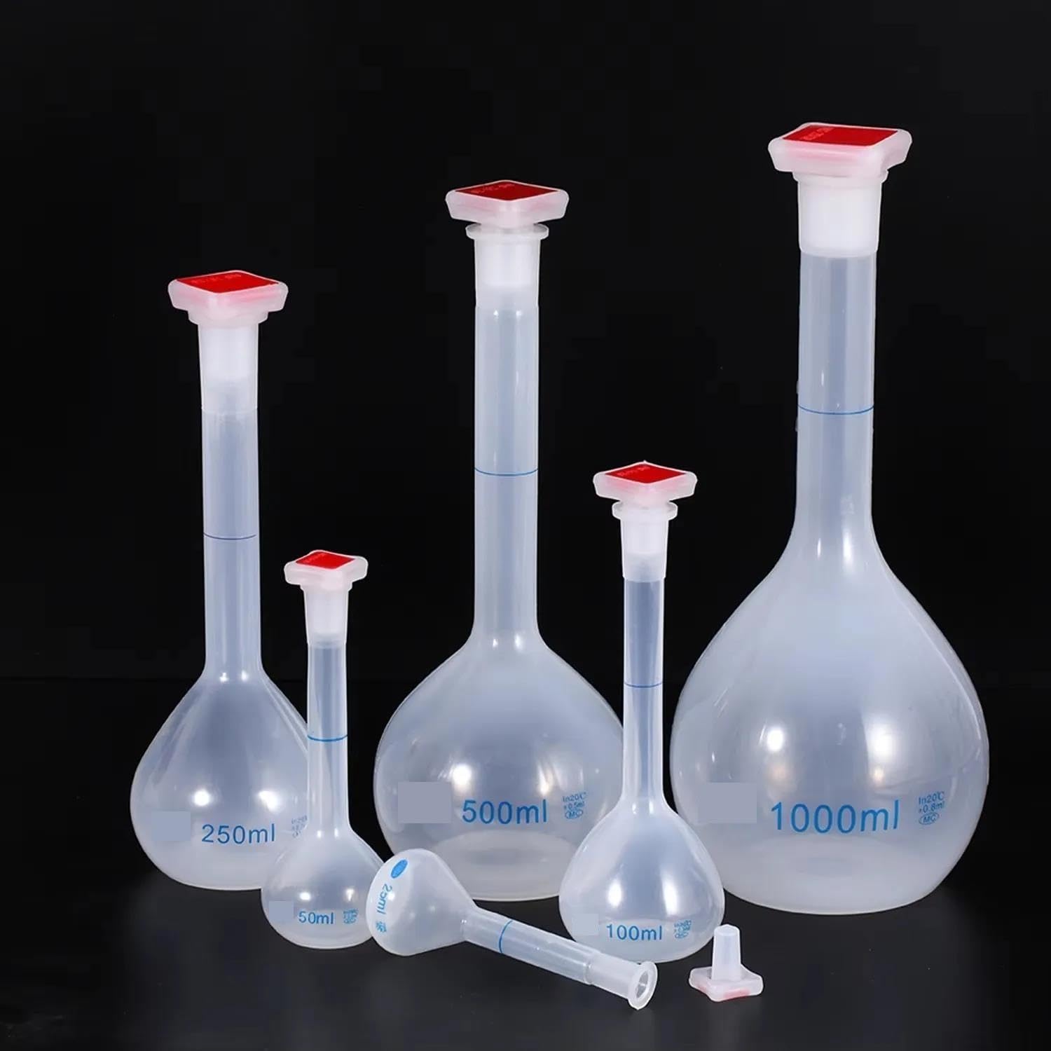 Messkolben, graduierter Messkolben mit Verschluss for das Labor(500ml-2Pcs)