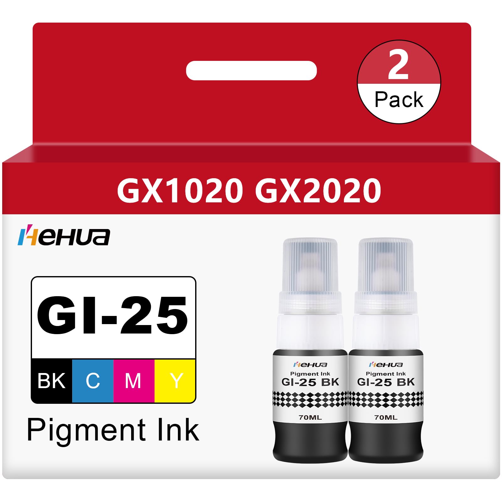 View 1 of **View Clerk Notes**hehua Pigment GI-25 Ink Refill Bottles for Canon Maxify GX Series