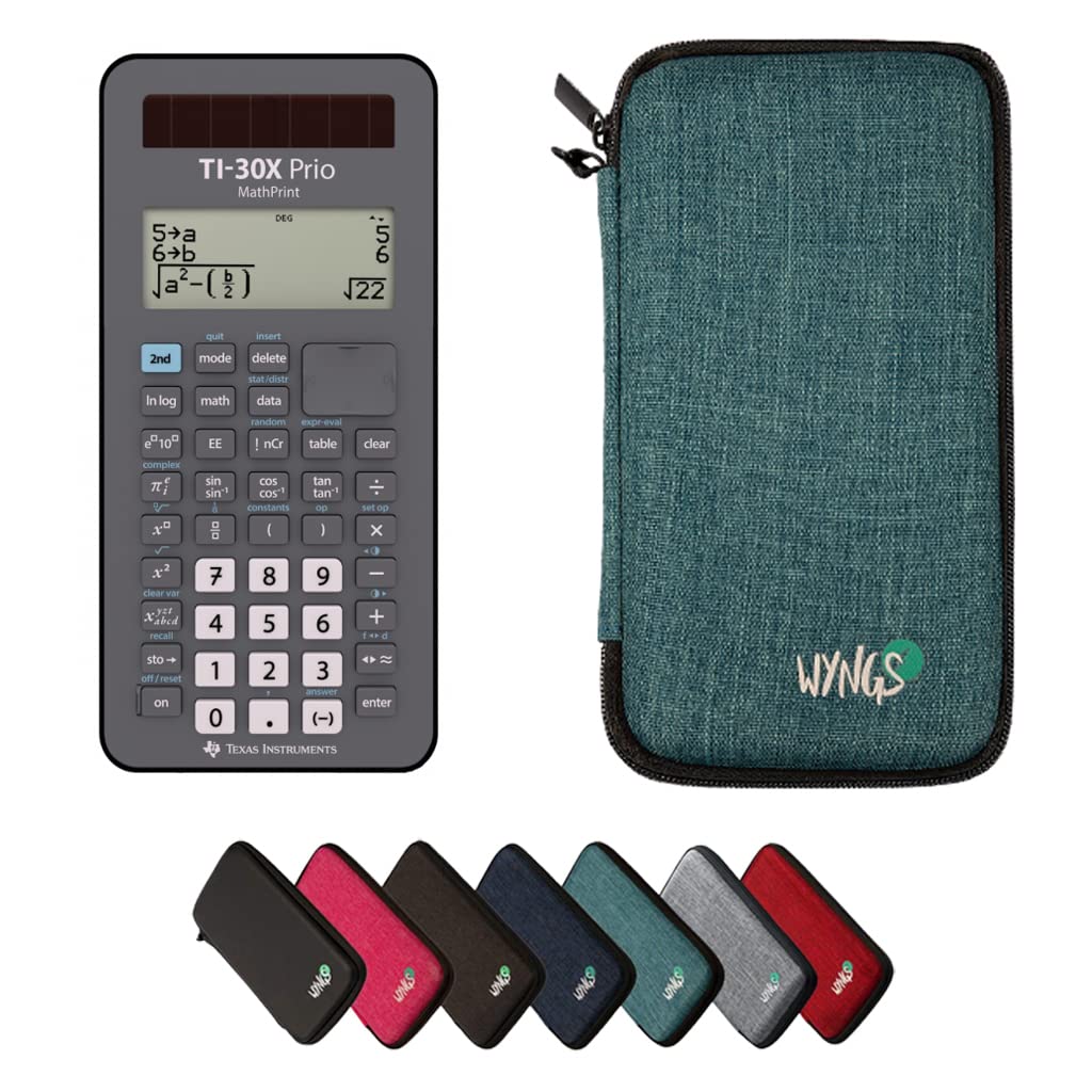 CALCUSO Basic Set Turquoise with Calculator TI-30X Prio MathPrint