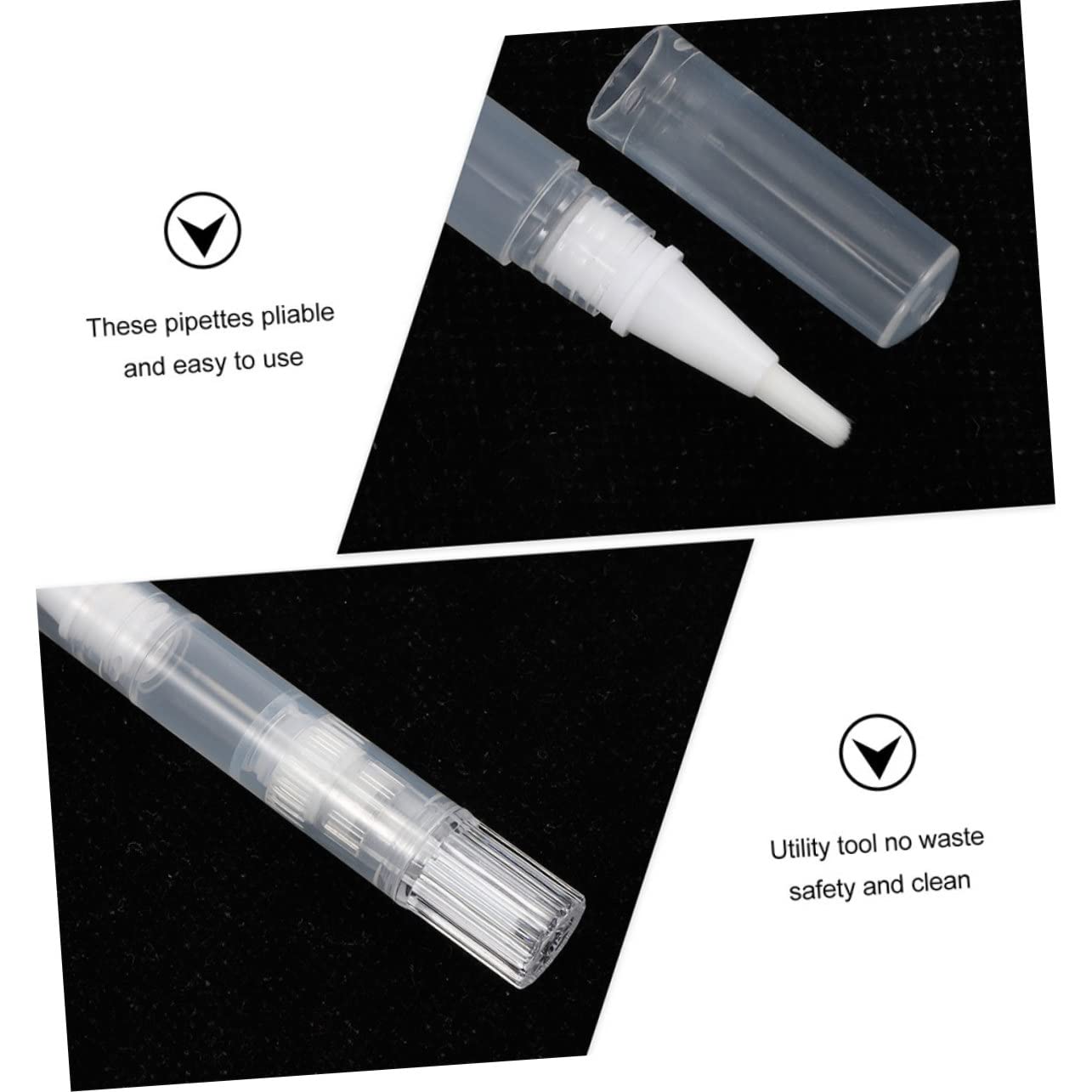 minkissy Piezas Bolígrafo de esmalte de uñas tubos de aceite de nutrición de uñas de aceite para revitalizar cutículas. serum pestañas crecimiento esmalte de uñas transparente