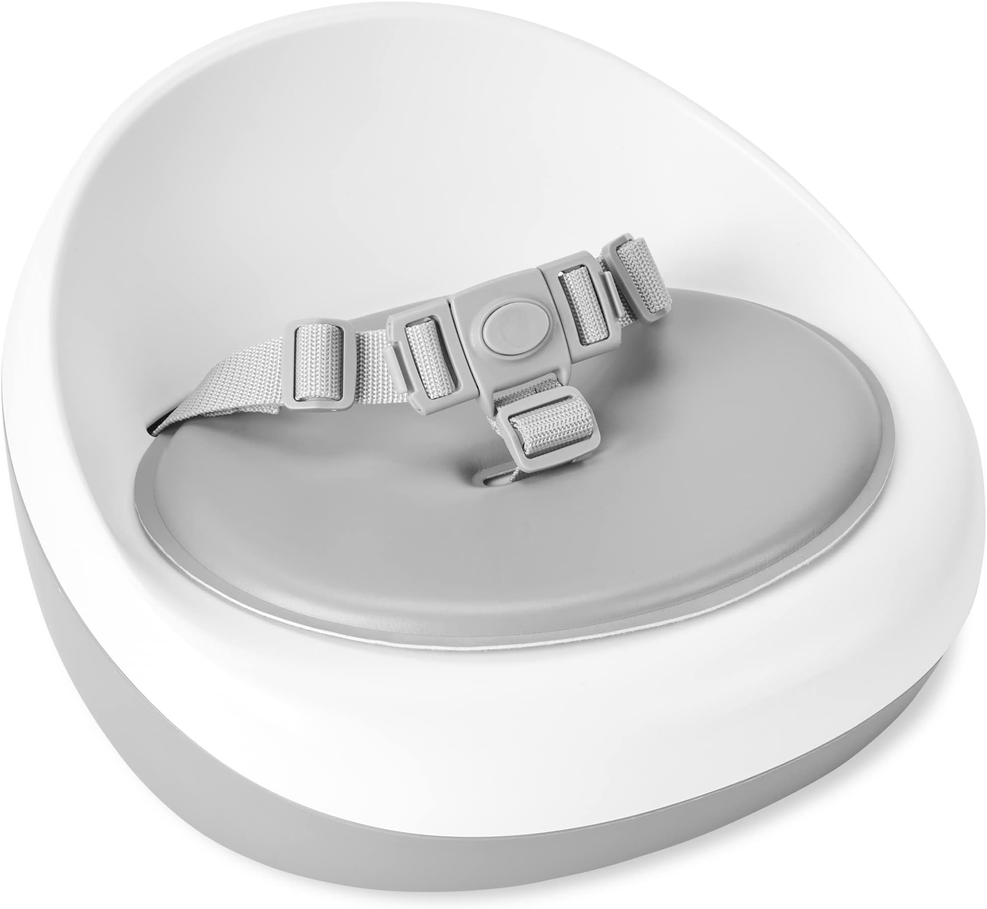 Booster Seat for Dining Table, Sleek Seat Booster, Grey/White