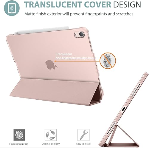 Miniatura 4 de ProCase Funda inteligente para iPad Air de 11 pulgadas M3 M2 2025 202410.9 Air 5 4 generación 2022 2020, funda protectora para Air 5 4, color rosa