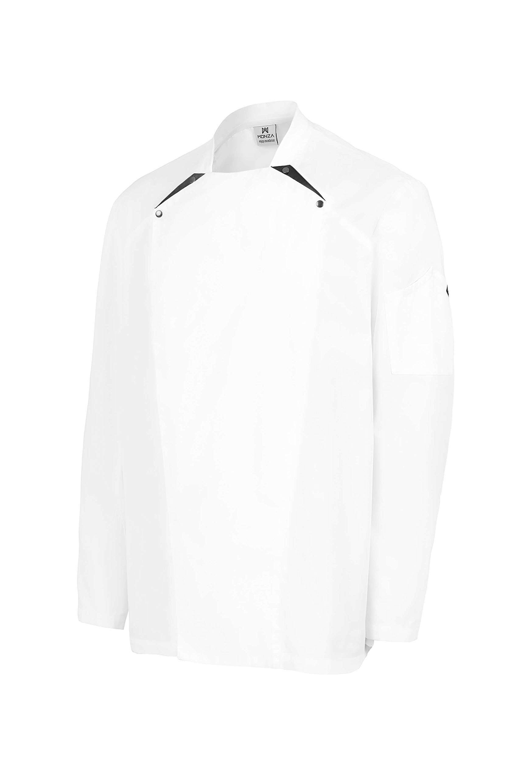 Chaquetilla Cocinero Hombre de Manga Larga con Corchetes de diseño Regular Fit. Ropa Cocina/Hostelería. Ref: 4121