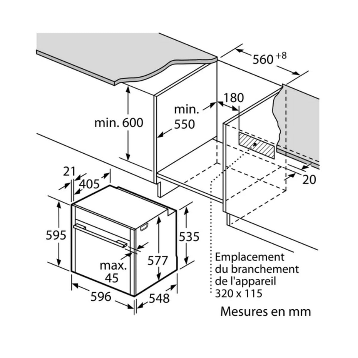 NEFF Four encastrable pyrolyse B54CR71N0F, N70, Slide & Hide, 14 modes de cuisson