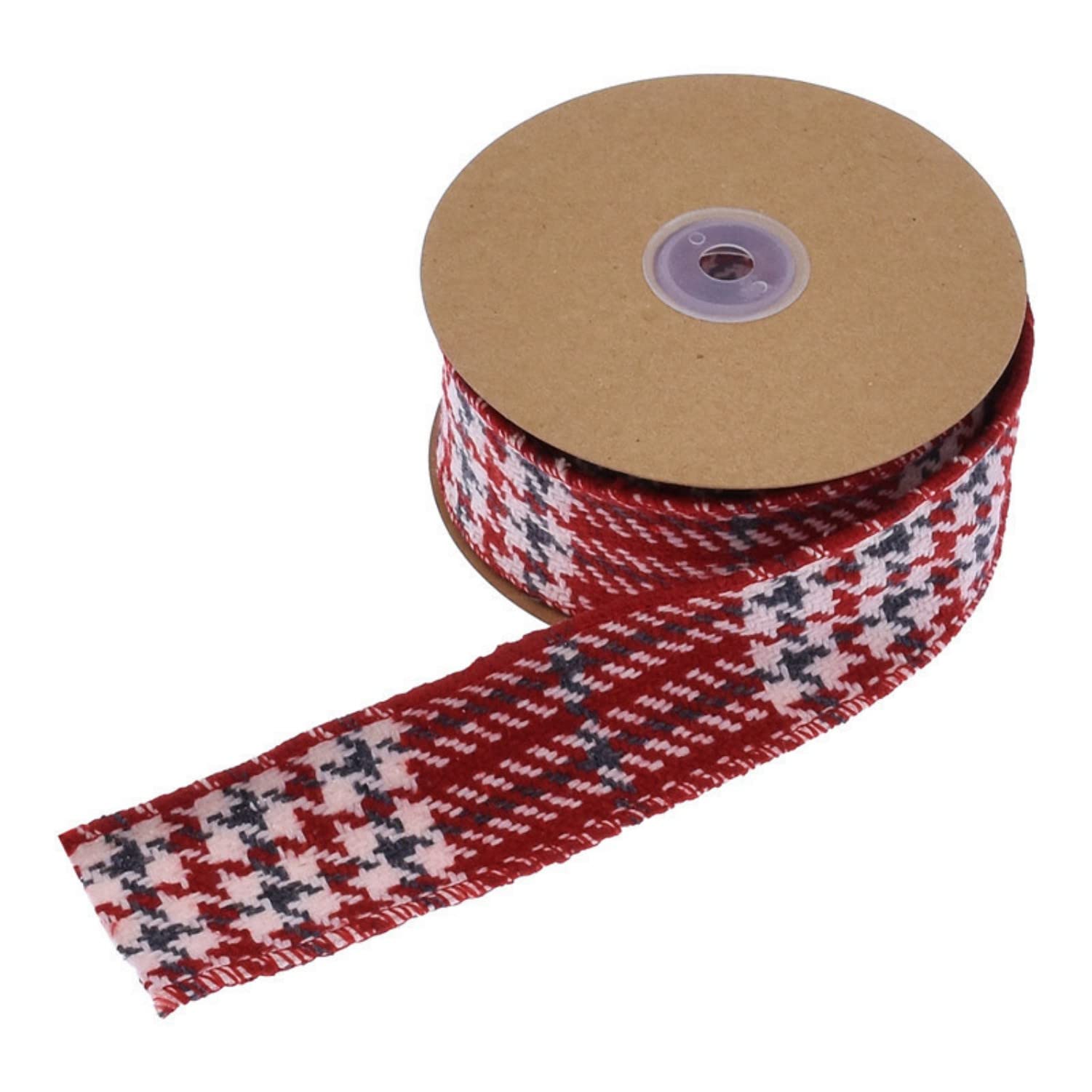 Geschenkband, Geschenkband für Weihnachten, 5 mm Sackleinen-Drahtband, Drahtkantenband, Weihnachts-Drahtband, Sackleinenband, Bauernhaus-Bastelband, DIY-Stoffband for Geschenkverpackung, Weihnachtsdek