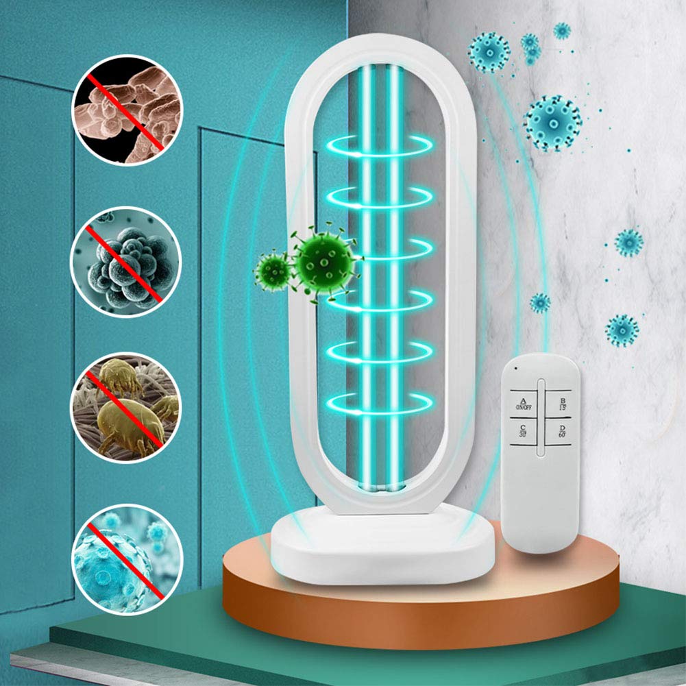 Lámpara ultravioleta doméstica, temporizador de 3 bloques Lámpara UV Esterilizador 50W 110V 220V Lámpara de cuarzo de ozono UV Luz de desinfección germicida UVC,220v eu plug