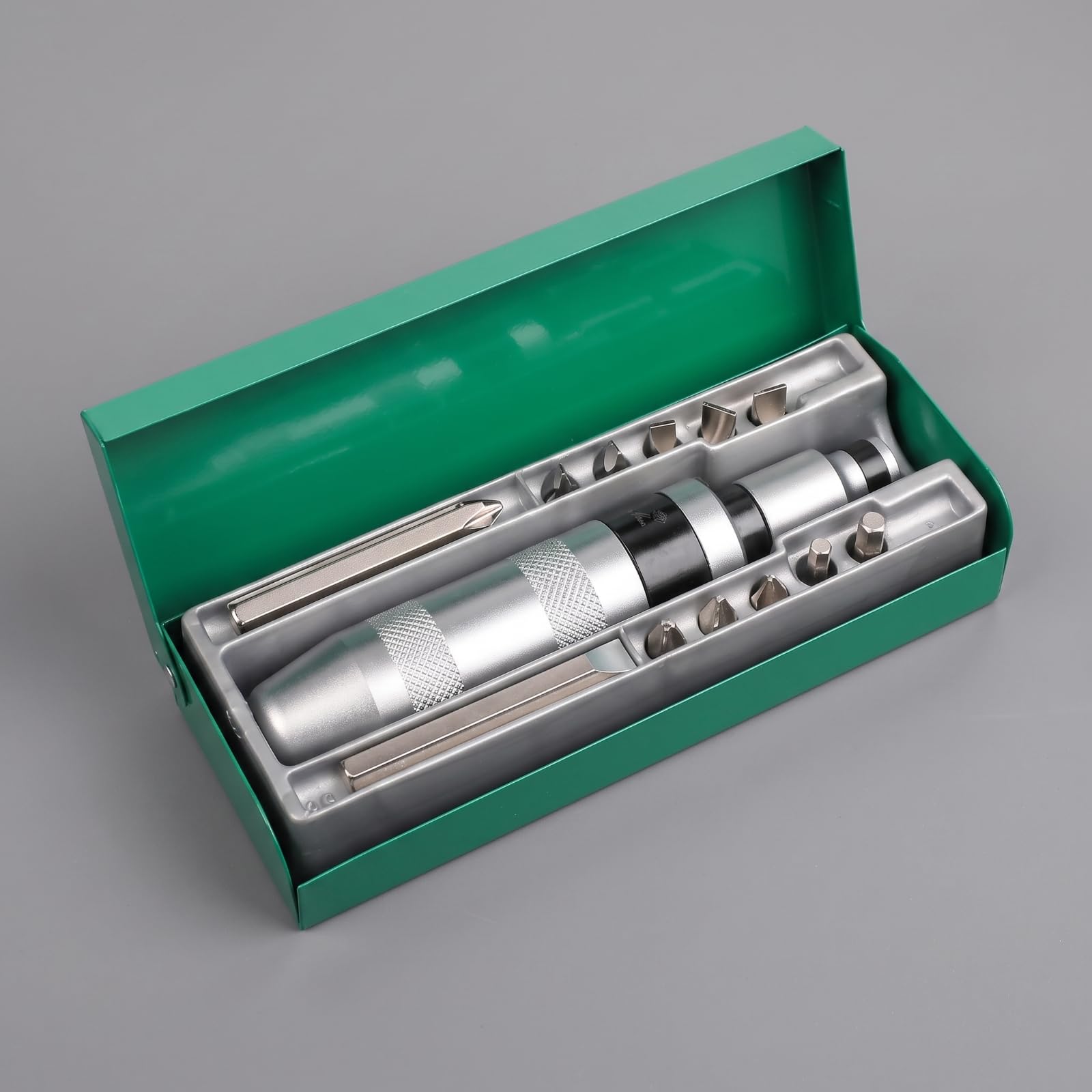 Giravite a Percussione Alta Durezza Per Viti Bloccate, Set di Cacciaviti a Percussione, Impugnatura Zigrinata, Autoriparazioni,