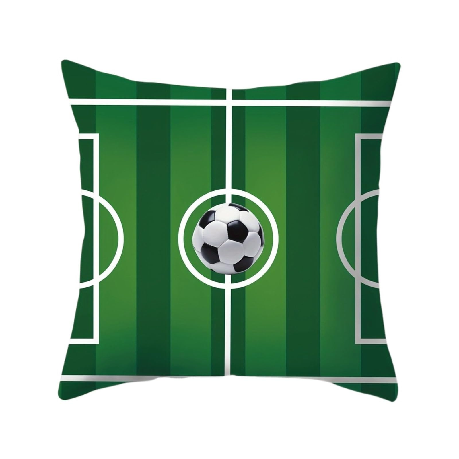GIYXHU Football Pattern Pillow, Sport Theme Decor, Woven Polyester, Zipper Closure, For Sofa Bedroom for Sofa(Color2)