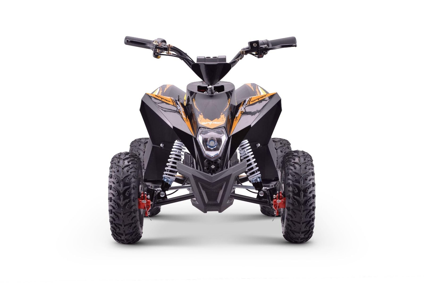 ATV eléctrico Quad para niños Spider Amarillo - 1000 W, Batería: 36 V (3 x 12 V/12 Ah), a partir de 5 años+