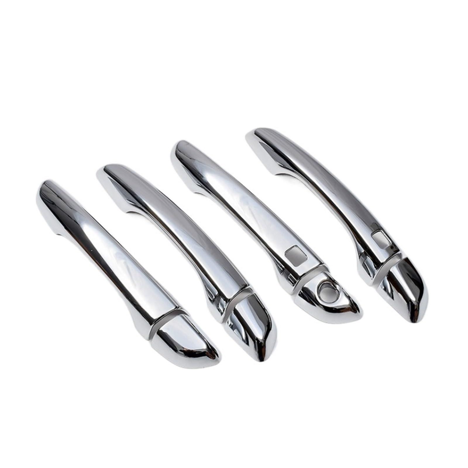 Drezzo 2 Button Car Exterior Door Handle For Hyundai For Solaris 2017-2020 Chrome Car Door Handle Cover Trim Sticker(2 Button)