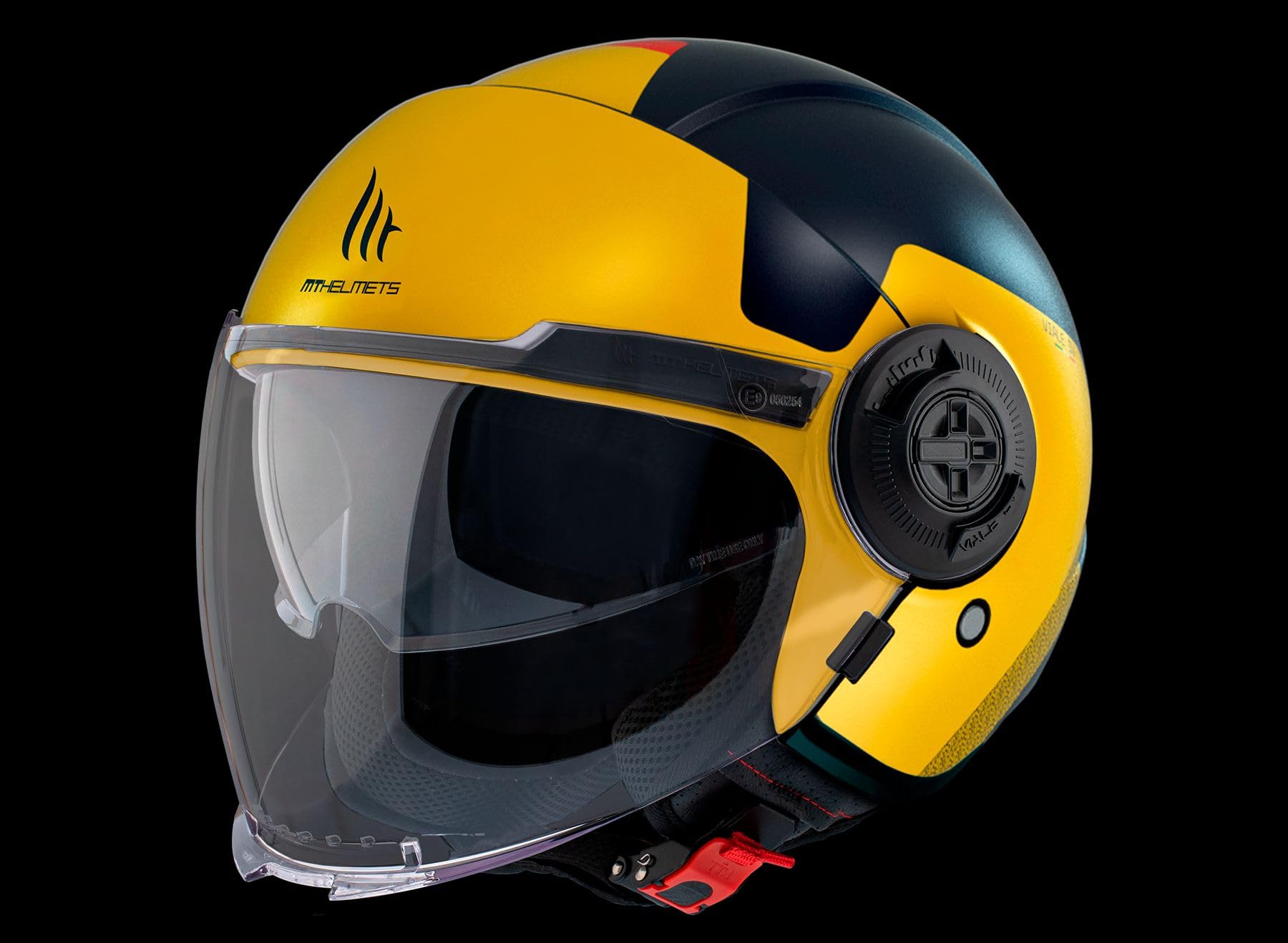 MT Helmets Viale SV S – Casco Moto Jet Urbano con Visor Solar Retráctil, Interior Lavable, Pantalla Larga y Calota HIRP | Homologado ECE 22.06 & DOT