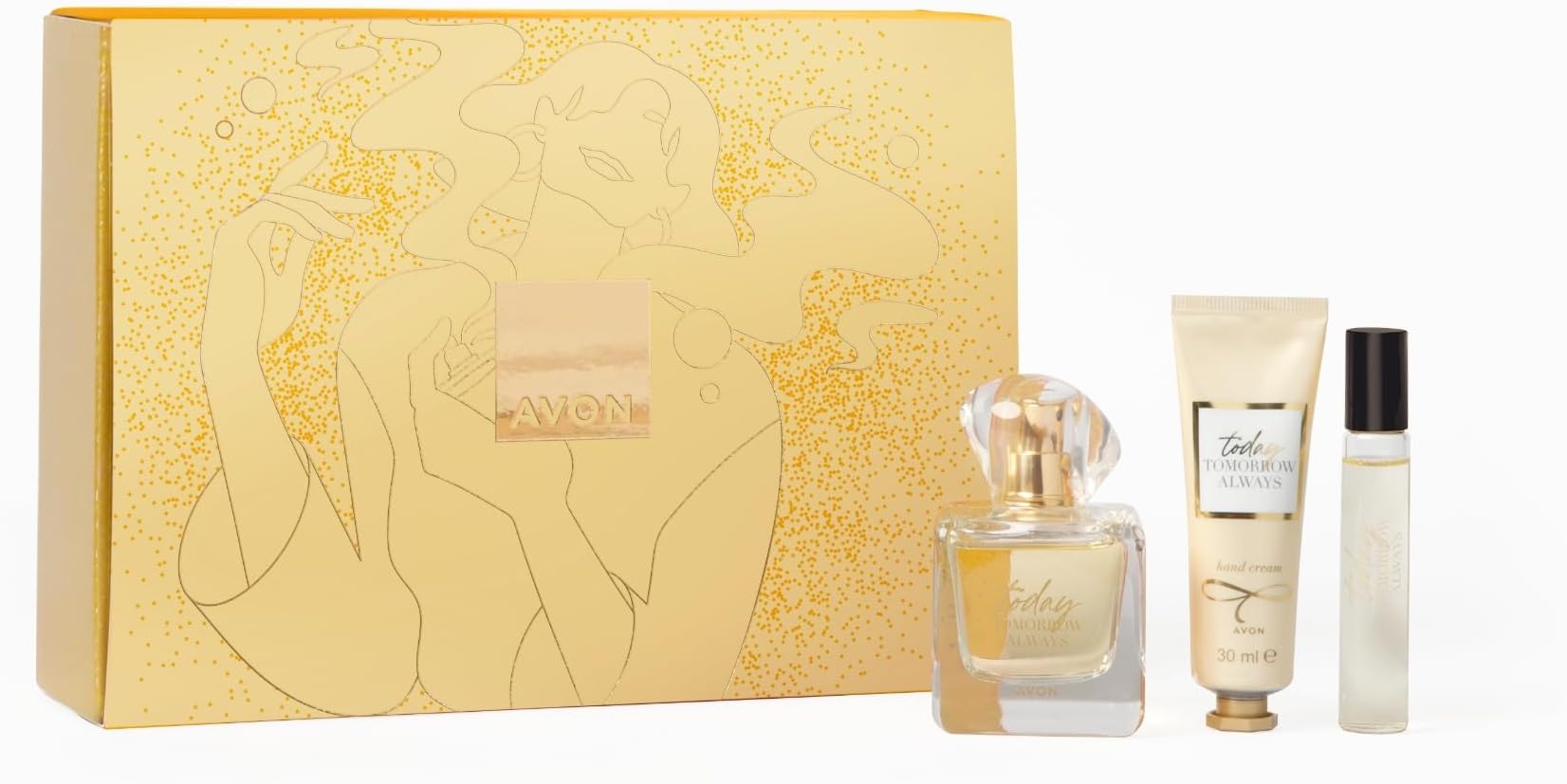 Today for Her Three Piece Gift Set, Contains Eau De Parfum, Hand Cream and Purse Spray in a Gift Box, Romantic Floral Fragrance, Long Lasting Scent, Perfect for Any Occasion, Cruelty Free