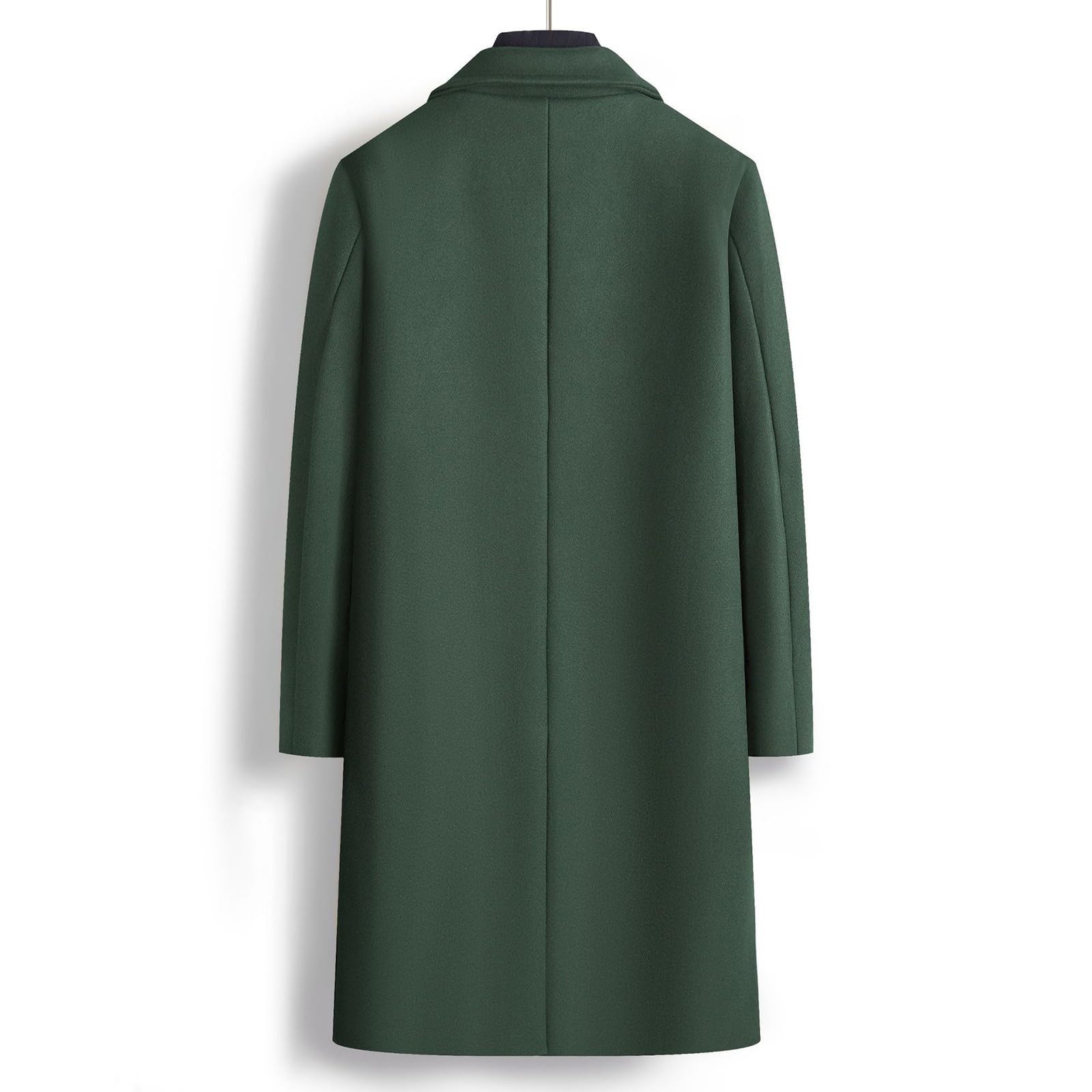Abrigo de Lana de Hombre con Gorra Slim Fit Invierno Sobretodo Grosor Abrigos de Lana para hombres, para Invierno, Cálido, para el Tiempo Libre, Abrigos CáLido Para Hombre, Chaqueta de Abrigo Largo