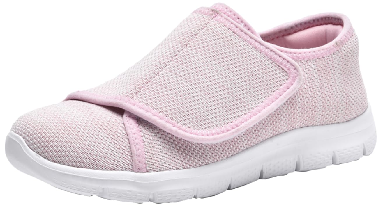 Scarpe per Diabetici Donna Extra Larghe Pantofole Ortopediche Edema Uomo Scarpe da Riabilitazione Traspirante Regolabili Scarpe da Passeggio