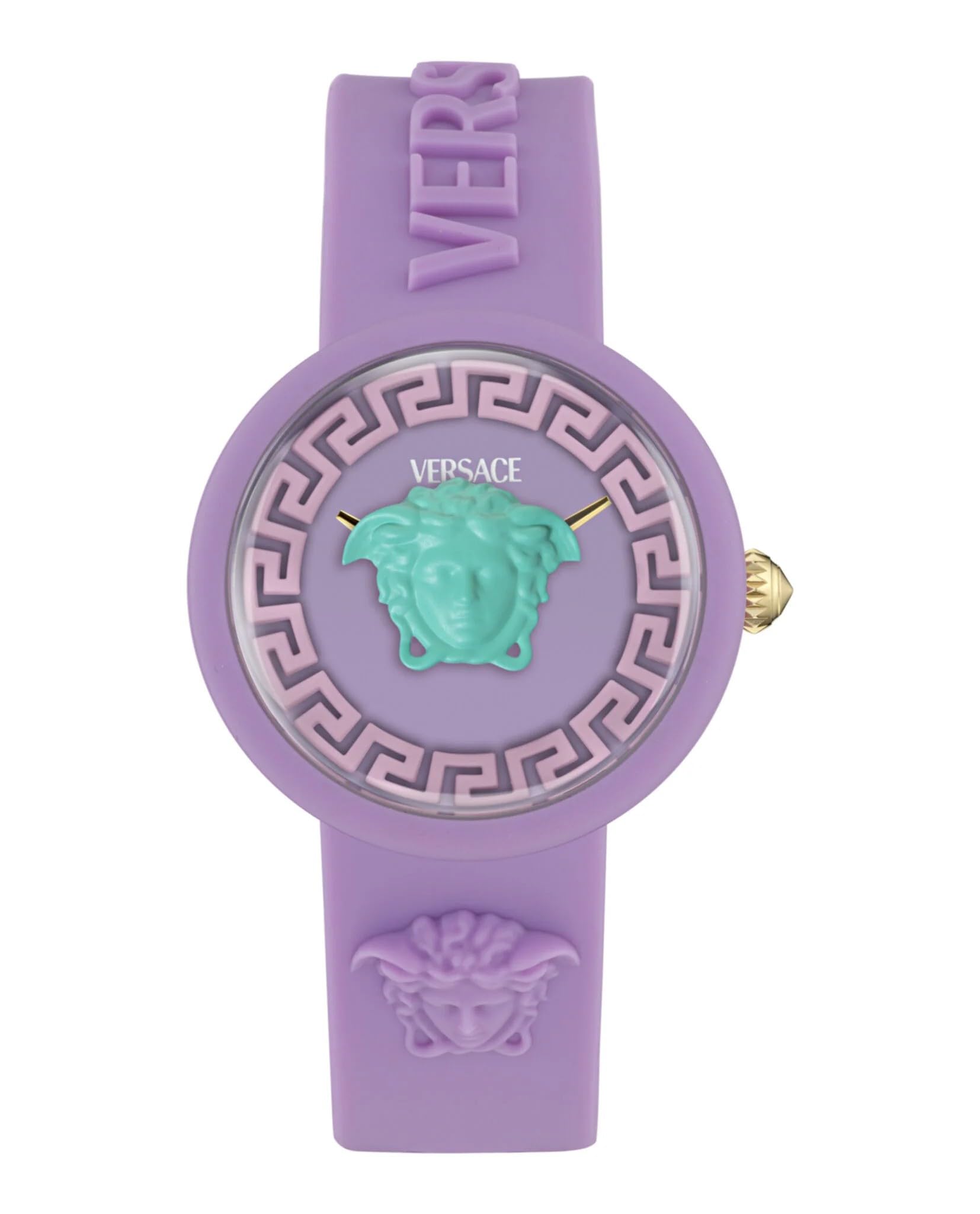 Versace Men's Medusa Quartz Analogue Quartz Watch - Purple