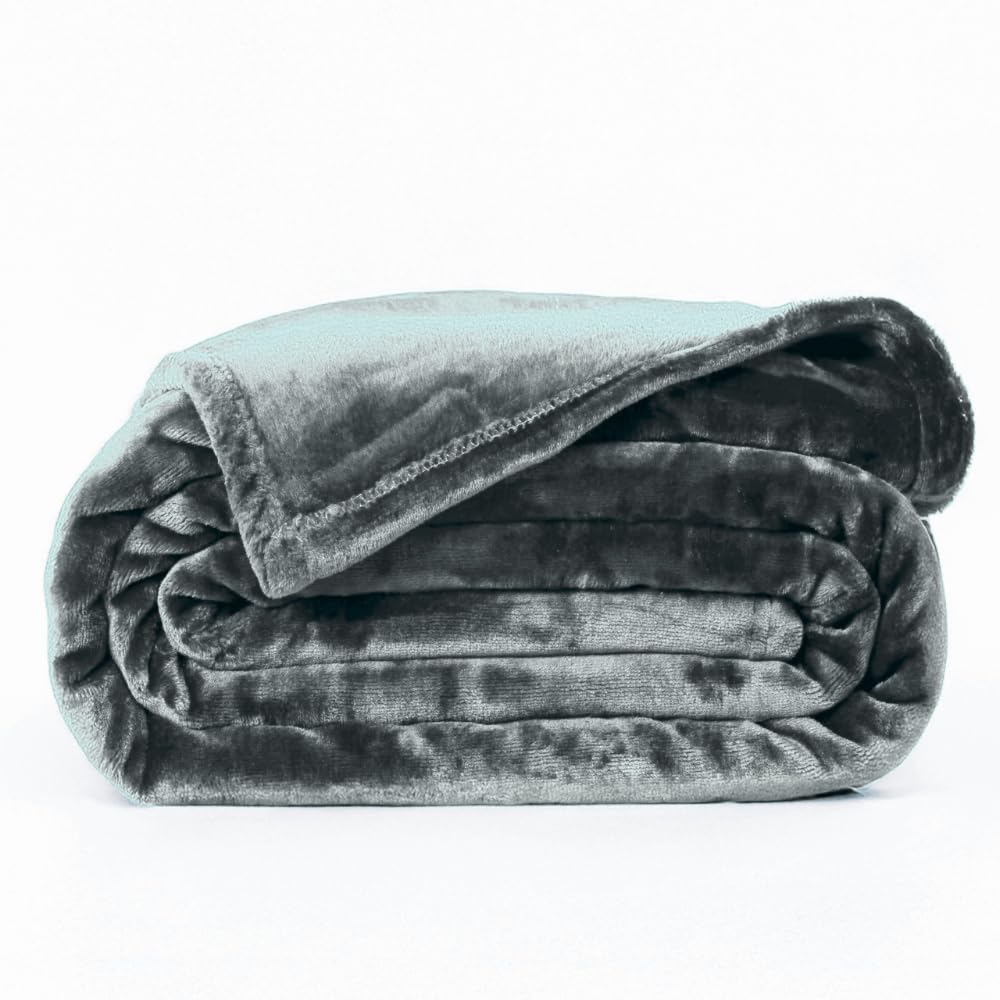 ABRAZO Premium Microfiber AC Blanket 300 GSM | Ultra Soft Lightweight Dohar Comforter | Breathable & Durable | Ideal for AC Room, Sofa, Travel | (Grey, Single Bed (160×220))-image-49