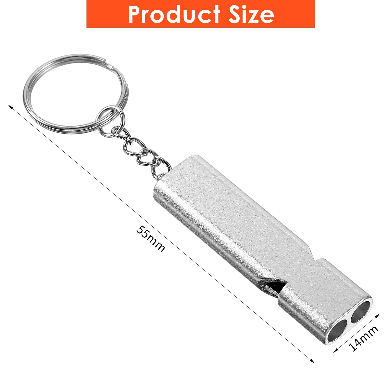 50Pcs Emergency Whistles Lifeguard Safety Whistle with Lanyard and Keychain for Outdoor Camping Hiking Boating Backpacking Fishing Kayak Kids Rescue Signaling Loud Survival Whistle