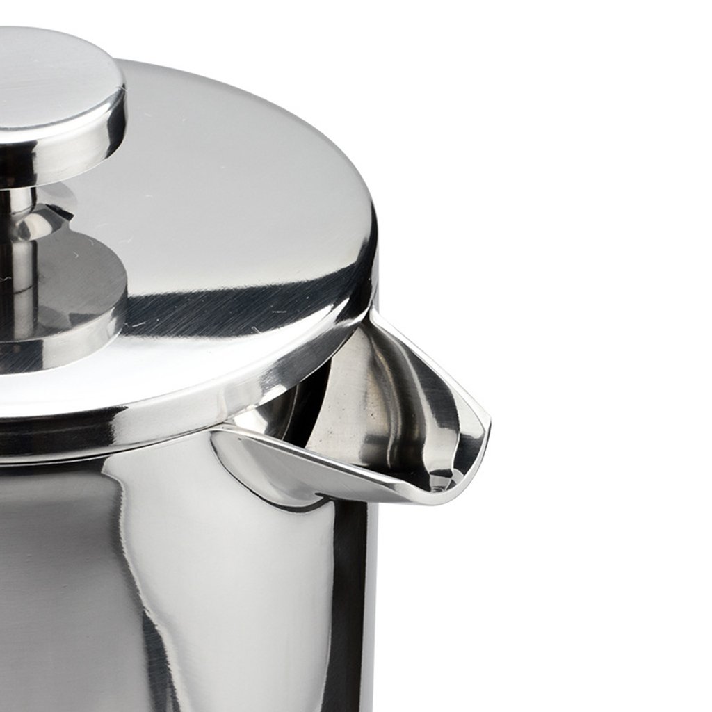 misppro Cafetera de prensa francesa, cafetera de prensa francesa, cafetera expreso, émbolo de acero inoxidable, aislada, 500 ml