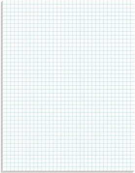 amazon com tops quadrille pad gum top 8 1 2 x 11 inches quad rule white paper 50 sheets per pad 12 pack 3314 graph paper pads office products