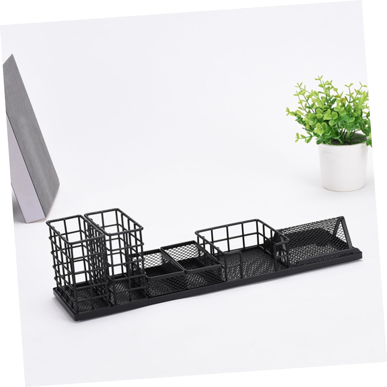 Veemoon Porta Penne in Ferro Da Scrivania Organizer Multifunzione in Rete Per Accessori Cancelleria Portamatite Ufficio Leggero e Robusto Contenitori Per Oggetti Scuola e Casa