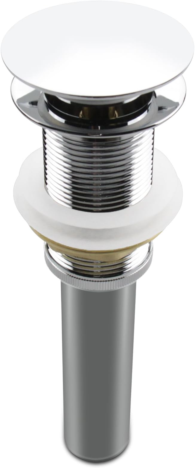 Pop Up Sink Drain without Overflow, Bathroom Faucet Vessel Vanity Sink