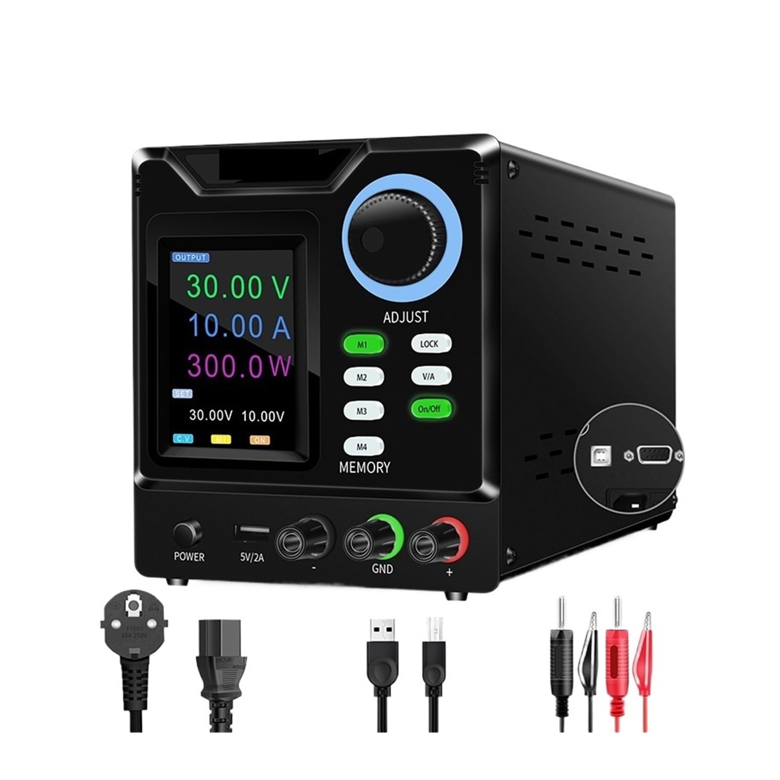 Alimentation CC réglable 30V 10A avec interface RS-232 stable New SPPS-D3010 - 4
