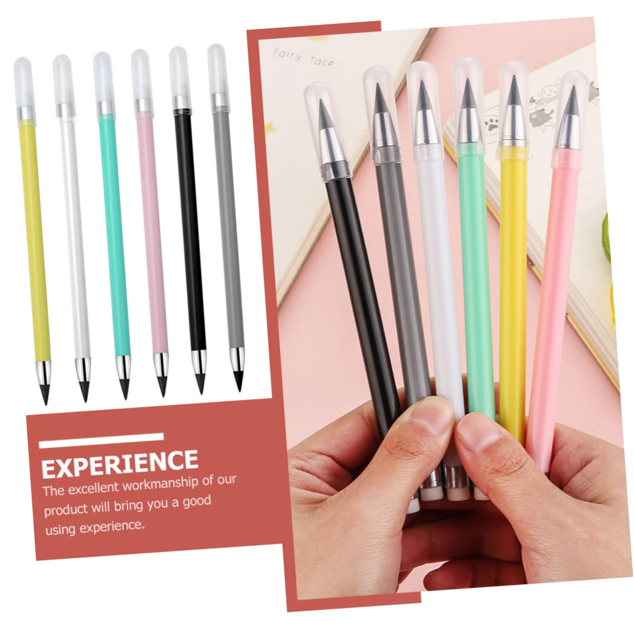 Operitacx 4 Set Matita Eterna Matite Scolastiche Matite Led Colorate Alla Rinfusa Affilatrici Non Temperabili Per Scrivere Senza Inchiostro Grafite 12 Pezzi*4