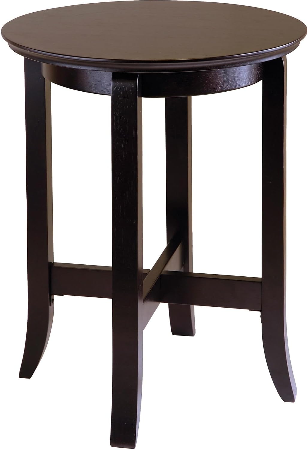 Winsome Toby Round End Table, for Bedroom, Living Room, Espresso