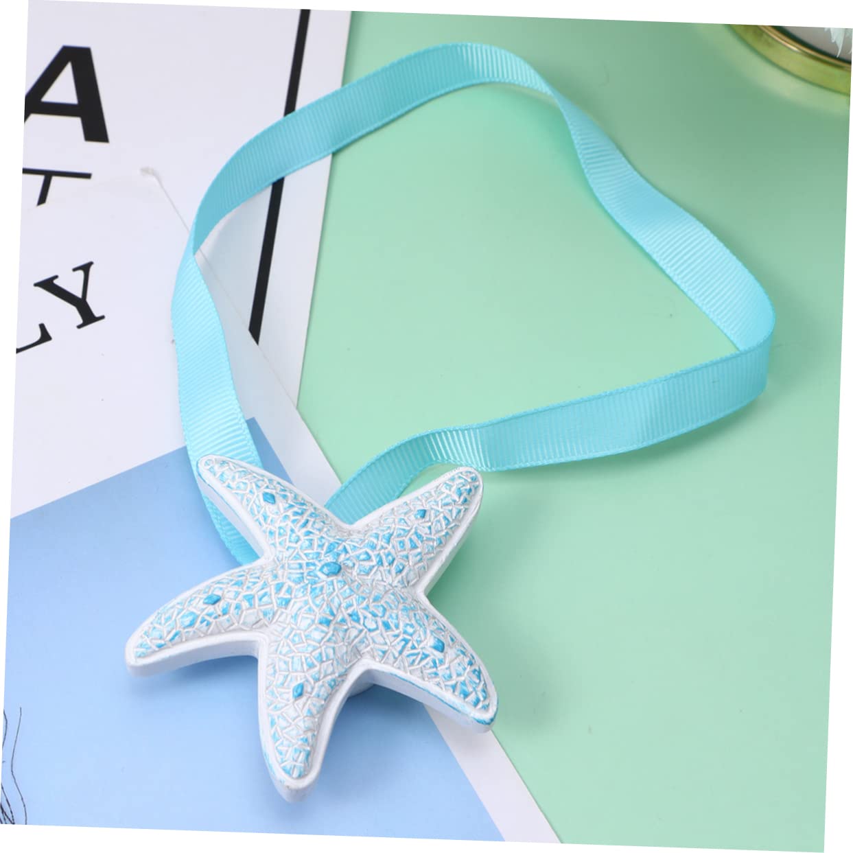 MAGICLULU 3 Ensembles Attaches De Rideaux Boucle De Rideau Magnétique Embrasses De Rideaux Côtiers Maison Ceinture Modernes Aimant De Réfrigérateur Retenues Blue 2 Pièces * 3