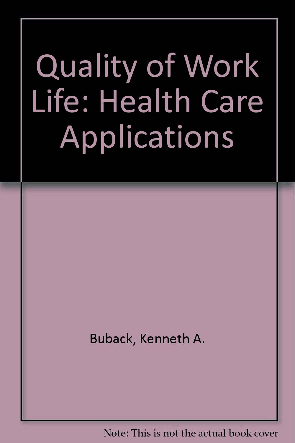 Amazon Quality of Work Life Health Care Applications Buback