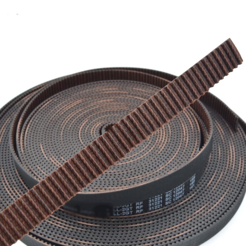 V-Belt - Correa dentada sincrónica abierta, ancho 6/9/10/12/15 mm, goma de bajo polvo, puertas de vibración y baja vibración, impresora 3D 2GT LL-2GT para correa de transmisión RF 2GT