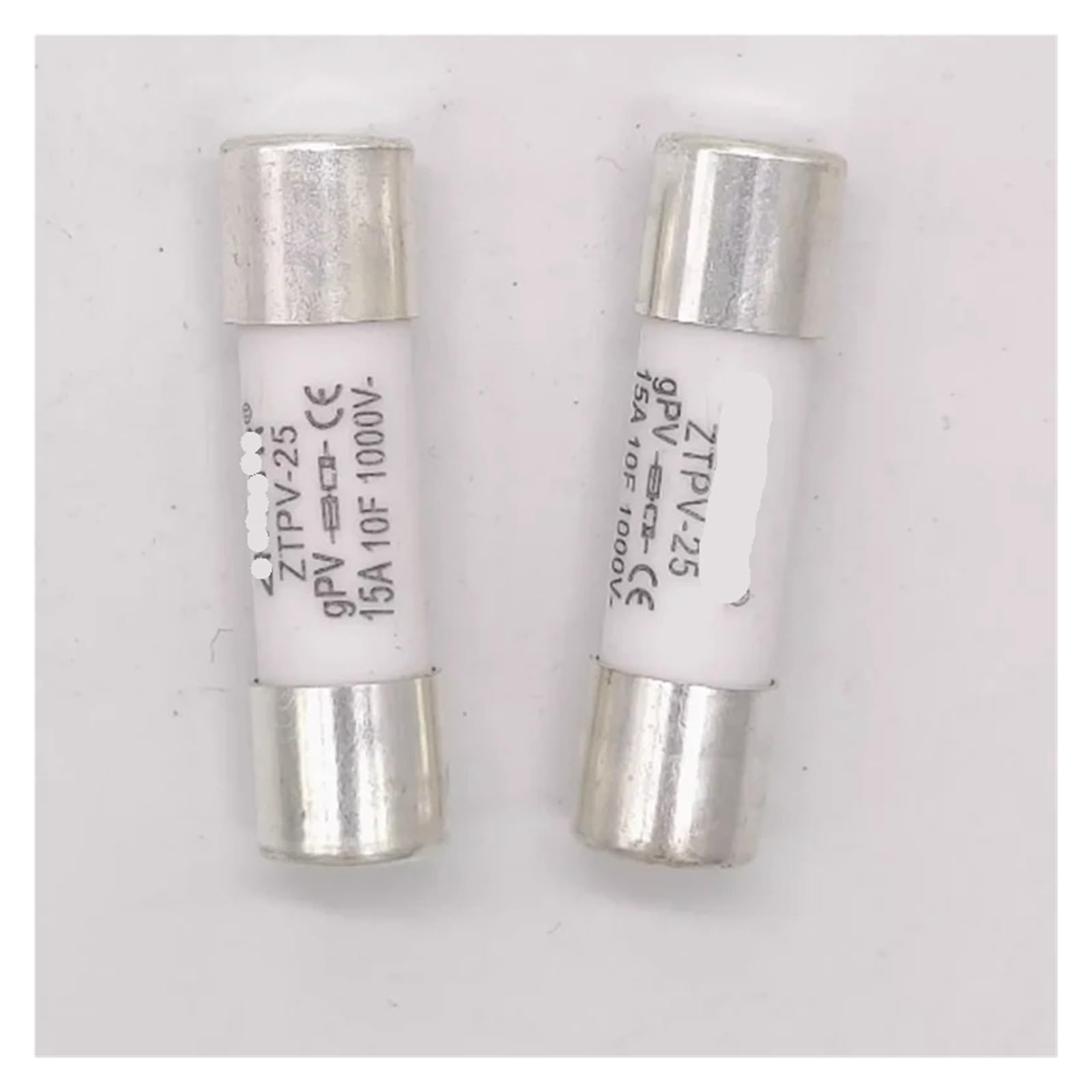 Zestaw 20 bezpieczników ZTPV25 10 A 1-30 A, uchwyt bezpiecznika ZTPV-25 DC1000 V (Ztpv25 5 szt., 20A)