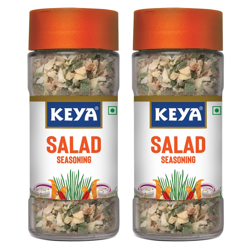 Keya Salad Seasoning 80g | Keya Salad Seasoning – Premium Blend of Fresh Herbs and Spices for Bold, Zesty Flavor, Perfect for Salads, Dressings, and Dips – Add a Touch of Deliciousness to Your Healthy Meals and Snacks | Pack of 2