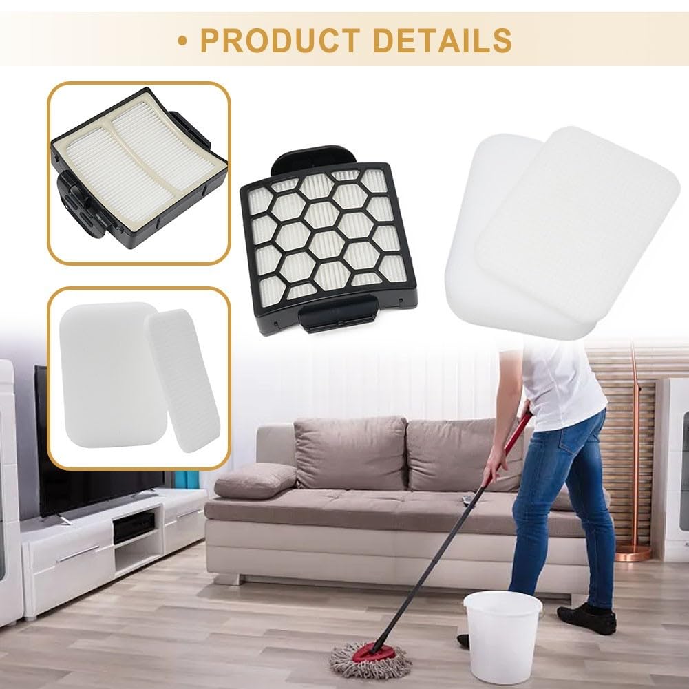 Artraise Staubsaugerfilter Set Für Shark Navigator Pet Plus NV150/NV251 – 1 HEPA + 3 Schaum + 3 Filzfilter