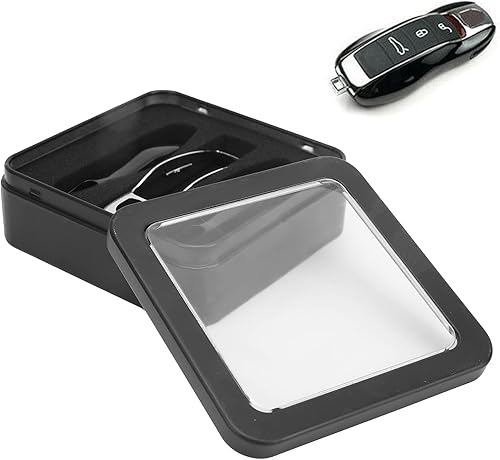 Miniatura 9 de Funda para llave con control remoto para automóvil, funda protectora de repuesto para 911/para/para /para (negro horneado + carcasa sier)
