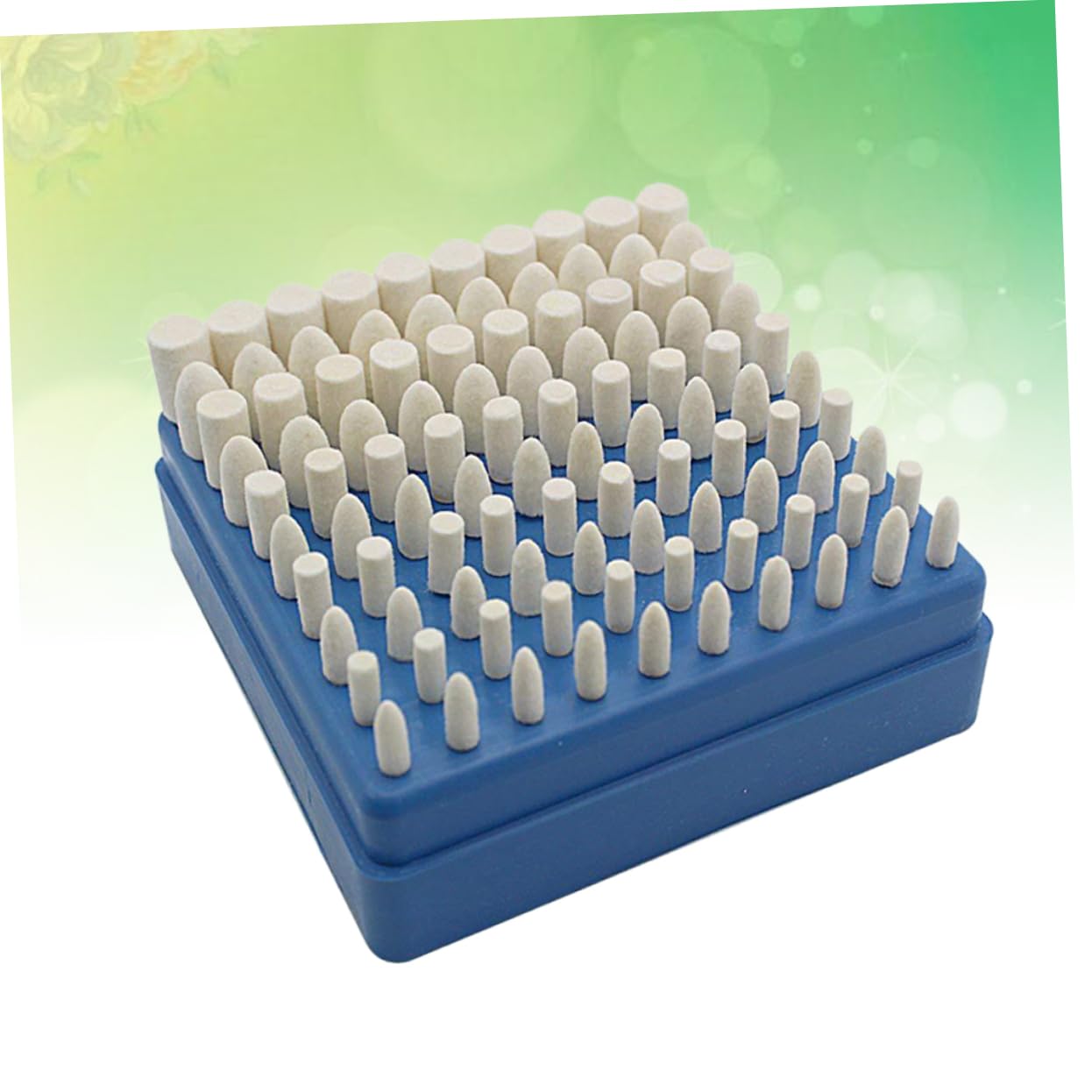 GLEAVI 100pcs Wool Polishing Wheels Set for Buffing Beauty Equipment Jewelry Stainless Steel and Glass Mechanical Parts Finishing
