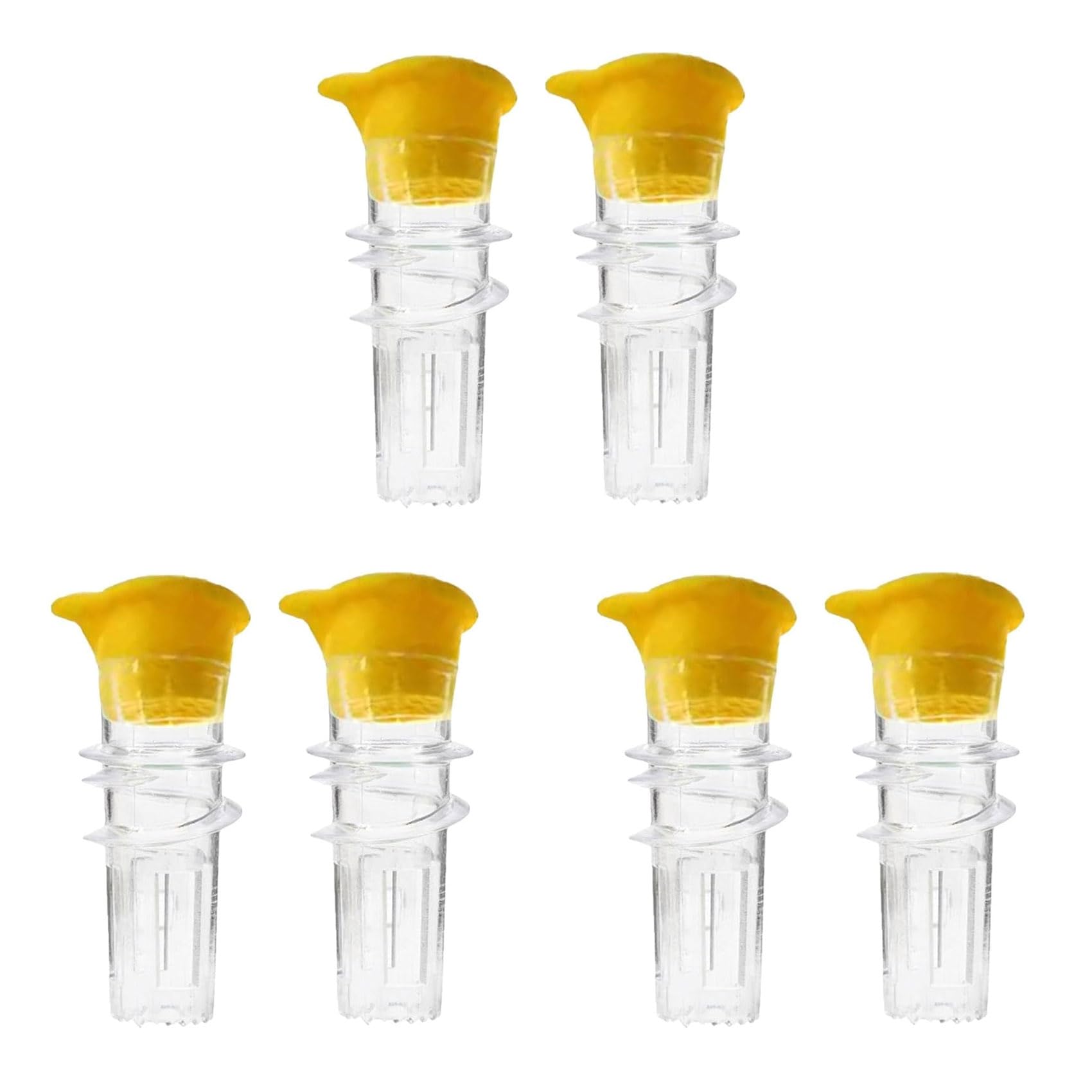 Vjsujehgy 6X Lemon Mini Squeezer, Top Lemon Juicer, Lemon Squeezer Manual Plastic, Lemon Juicer, Juicer Compact Juice