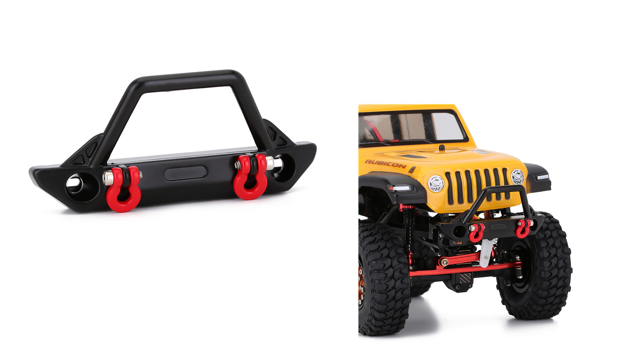 Amazon.com: INJORA RC Front Bumper 1/24 Metal Bumper with Lights