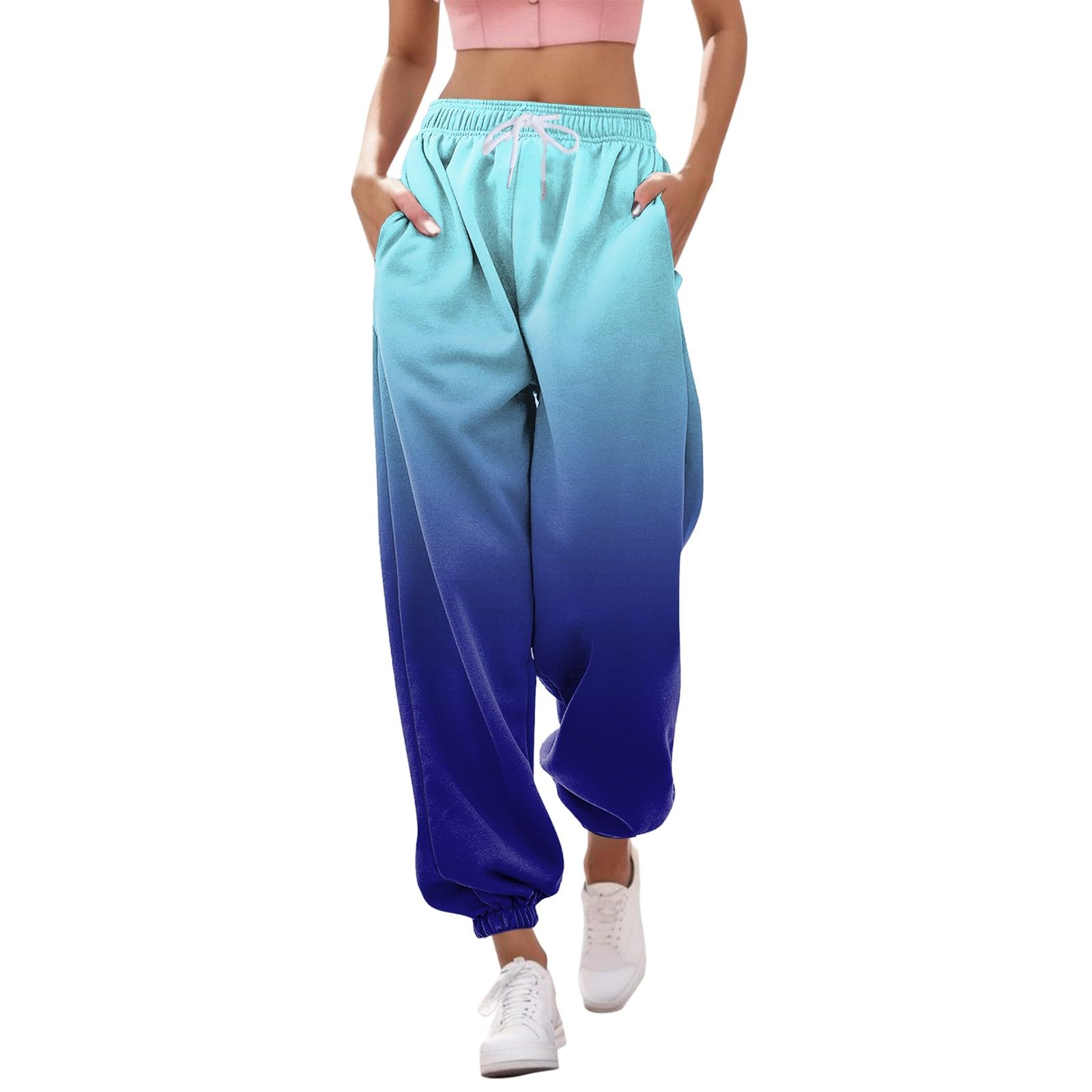 Womens Casual Oversized Jogging Sport Joggers Pants Ladies Sweatpants  Jogging Bottoms Long Casual Work Trousers Running Lounge Track Pants Petite